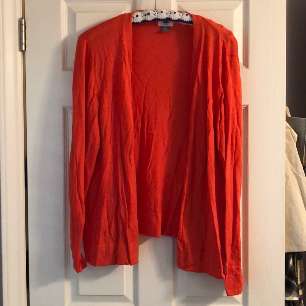 Old navy orange cardigan